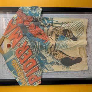 Size L Spiderman Print Tshirt Vintage and Retro